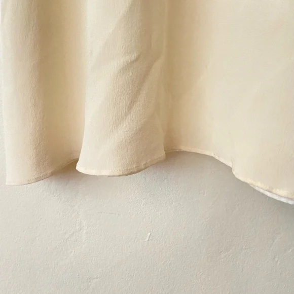 Alessandra Rich Cream Maxi Dress 100% Silk Size 42